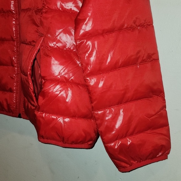 Red lightweight puffer jacket ladies size Large - Picture 5 of 10